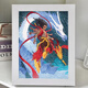 
Nezha: The Devil Child's Sea Diamond Sticker Children's Handmade Diy Materials Ao Bing Kindergarten Nezha Sticker Brick Painting 7372 [Wood Frame + Tools + Color Box]