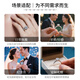 IDC Henan artificially cultivated diamond 18K gold diamond ring Starlight six-claw wedding platinum 1 carat ring engagement Valentine's Day PT950 platinum D color/VVS/NGIC certificate 30 points heavy gold version