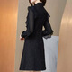 FHHUABD French Hepburn style little black dress spring 2025 new high-end lady style banquet dress holiday dress black 3937 slim version L 105-115Jin Jin equals 0.5 kg