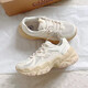 Camel (Camel) Retro Daddy Women's Zapatos Sombridos Sports Inventuales Higidos K24B09L7022 Beige/Primer Blancanieves 37