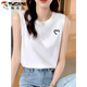 Specht Pure Cotton Suspender Weste für Frauen 2025 Sommer modische koreanische Version ärmellose weißer innerer runder Hals schlanker Körper 1476 Weiß [ärmellose Weste] empfohlen 88 Jin [Jin ist 0,5 kg]