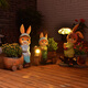 Yimingyuan Garden Decorative Courtyard Ornaments Outdoor Cartoon Rabbit Flowerpot Park Lawn Creative Simulation Animal Landscape Sculpture H20527