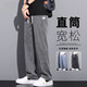 JEEP SPIRIT莱赛尔天丝休闲裤男宽松直筒2025新款夏季薄款阔腿冰丝裤子 YMO-1048蓝色【天丝】 薄款 M 90-115斤