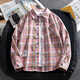 Vancl Eslite Hong Kong style sub-shirt men's long-sleeved 2025 spring and autumn Korean loose jacket casual trend Hong Kong style shirt k12108 white M