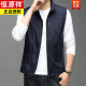 
Hengyuanxiang Spring and Autumn New Thin Vest Men's Casual Vest Jacket Outdoor Working Vest Middle-aged Horse Clip Jacket 686 Khaki M