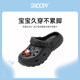 SNOOPY Snoopy children's shoes children's hole shoes boys two wear soft bottom garden shoes girls outdoor slippers 4941 black 32