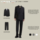 Sound Monkey New Chinese tunic suit for engagement, wedding, groom's dress, blazer, men's high-end suit, stand collar, plate button, Chinese suit + black shirt + trousers, three pieces XL (115-130Jin Jin equals 0.5kg)