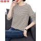 Hengyuanxiang Madre Camiseta de manga larga para mujeres 2025 Spring y otoño Nuevo estilo de mediana edad y anciana