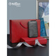 Goldlion (Goldlion) Sac clé de grande capacité simple et à la mode sac en cuir véritable sac en cuir en cuir pratique première couche de bouche de vache sac gris gris