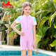 YINGFA new product children's swimsuit girls one-piece sun protection conservative girls beginner training 2024 new swimwear 24U713 170 4 size (height 85-105CM/weight 10-