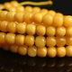 Zhuxin natural raw mineral beeswax old-style barrel beads single beads loose beads spaced beads Buddha beads bracelet single bead amber bracelet accessories diameter about 7mm single bead