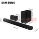
Samsung (SAMSUNG) HW-Q990D/XZ Atmos 11.1.4 channels Wireless surround Projector TV Game Audio Echo Wall Home Theater HDMI2.1 Intelligent APP Control