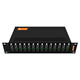 netLINK fiber optic transceiver rack 14-slot standard 19-inch 2U chassis Desktop photoelectric converter frame Dual power supply redundancy Telecom grade HTB-14AC/D One