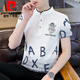 Pierre Cardin T-shirt à manches courtes Summer Fashion masculine 2025 Nouveau polo jeune