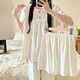 S.SOFEA Summer New Sweet Cartoon Women's Pajama с тремя частями для домашней одежды на открытом воздухе HS SW761# 170 M