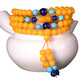 Fat Donglai same style yellow beeswax bracelet Gao Lao 108 Buddha beads chicken oil yellow stone amber bracelet for men and women 6mm beeswax 108 bracelet for women S026