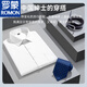 罗蒙（ROMON）罗蒙夏季男士短袖衬衫中年薄款免烫商务正装条纹半袖衬衣爸爸装男 DX6636 38