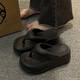 Le gusta las chanclas para mujeres que usan pisotón suela gruesa y pisos en el exterior y las zapatillas de playa TQ723 White 38/39