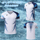 Victor [Breathable and quick-drying] 25 new VlCTOR Li Zijia same style dragon ridge competition uniform breathable and quick-drying badminton ball 847 dragon ridge white sleeveless shirt + 901 white pants men's style-XL