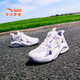 ANTA children's sandals, girls' shoes, big children's 2026 summer new overbearing frame shoes, sports shoes, toe-toe beach shoes, girls white/poplar purple-6 40