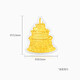 Chao AG, alles Gute zum Geburtstag, Goldverzierungen, volle Goldmünzen Investment Gold, Geschenk für Neugeborene, alles Gute zum Geburtstag, volle goldene Ornamente (mit exquisiten Geschenkboxen)