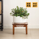 Leshengtu flower stand entrance new Chinese style solid wood floor-standing bonsai stand succulent shelf living room flower stand bay window style LA86