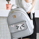 Kangaroo sac à dos pour femmes polyvalent 2025 printemps et été nouvelle tendance coréenne Version de femme sac à dos étudiant school femelle sac en cuir Pu Travel Sac femelle 1047 Black