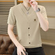 Woodpecker (TUCANO) design short-sleeved T-shirt men's 2025 summer new light luxury cotton base shirt fake two-piece round neck top 6626 white 2XL 135-150Jin [Jin equals 0.5 kg]