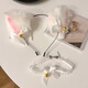 SMVP cat ear headwear cat ear hairband hairpin bell cat ear headwear hairpin hairband cat girl cat headwear white set headband + necklace