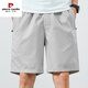 Pierre Cardin Brand Herren Sommer Dünn reines Baumwollmitte großer Größe Lose lässigen dunkelblauen Trend 5 Minuten extra Fünf-Punkte-Hosen Shorts 9224 Military Green M Empfohlen 90-120 Jin [Jin gleich 0,5 kg] reine Baumwolle