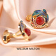 William Milton National Trend Hongyun Koi Koi Southern Red Ematel Cuffers Men's Men's Luxury National Style French Cuffe Links Youliu Carp Spring