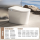 JOMOO smart toilet fully automatic flip lid voice control built-in foam shield siphon instant heating all-in-one toilet ZS780 white-slip back simple configuration-no cleaning and drying-with water 400mm