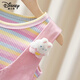 Disney Girls Overalls Anzugs Sommer 2025 Neue Kinder Kleidung modische dünne Mädchen Sommer zweiteiliger Pinkanzug 90