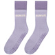 Langwei Yoga Socks Dance Socks Silicone Pilates Socks Fitness Anti-slip Socks Playground Running Jump Rope Double Purple/Sole Silicone Anti-slip One Size 35-39 One-Pair Pack
