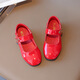 Rongxitu Girls Frühlings- und Herbststil schwarzer Patentleder Single -Schuhe vielseitige weiche Sohle Prinzessin Trendy Schuhe V6630 Weiß 26 -30 Ganzkasten Aufnahme 50 Paare