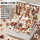 Dimanqi children's hairpins, hair accessories, girls' birthday gifts, Christmas 7-14-year-old girls' toy jewelry box