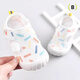 Xinnan Baby Sandals Herren Sommer Kleinkind Schuhe 0-1-2 Jahre alte Babyschuhe weiche Sohle Baby Mesh Girls Schuhe weiß hohl Kleinkind Schuhe Größe 17 (innere Länge 13,5 cm)