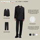 Sound Monkey New Chinese tunic suit for engagement, wedding, groom's dress, blazer, men's high-end suit, stand collar, plate button, Chinese suit + black shirt + trousers, three pieces XL (115-130Jin Jin equals 0.5kg)
