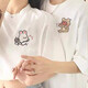 
Different internet celebrities are super popular disoo couples short-sleeved summer T-shirt 2024 new summer versatile clothes trendy white-653 2XL
