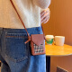 Yu Tang is suitable for Huawei Pura X mobile phone case with fashionable high-end brown VDE-AL00 hard shell folding screen crossbody card bag lanyard puraX collector's version protective case new style high-end brown + houndstooth card bag Huawei Pura X