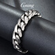 GsunGGSUNG Platinum PT950 Thick Cuban Bracelet Men's Fashion Wide Version Cuban Bracelet Men's Bracelet Can Be Customized Calculated According to the Gold Price in the Store on the Day