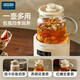 OIDIRE (Odd) Health Pot Full Glass Flower Tea Cup Health Cup Multifunctional 0 Glue Electric Stew Kettle Office Constant Temperature Health Cup 500ML ODI-HC06 Standard Model