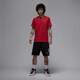 Nike (Nike) Jordan официальное Jordan Men's Men's Pure Cotton Print Fot Summer Новая вязаная хлопковая хлопковая IB7529 687 Fitness Red/Black L