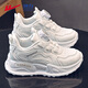 Warrior Girls' Sports Shoes Spring and Autumn Lightweight Soft Soled Casual Running Shoes WZ(CL)-0686 White 35