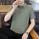 Hualin Fashion Summer Ice Silk Shirt Men's Youth Trend Trend Shoreved Rilbered 6629 Серые-зеленые 2xl (около 140 ~ 160 джан [Джин равен 0,5 кг] можно носить)