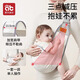Aibedila baby carrier hands-free newborn front-hold carrier for toddlers and babies to go out horizontally to hold waist stool sling gray