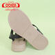 Double Phoenix 2025 Sommer Neues dickes Leder komfortable flache Sandalen Frauen 72F-5010 Beige Weiß 37 (235 mm)