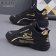 Baofeilua Brand Sports Schuhe Herrenschuhe 2025 Frühlings- und Sommer Neuem atmungsaktiven Papa Schuhen Herren-Freischuhe Herrenhöhenhöheschuhe weiß grau 9859-1 [Lederoberfläche] Height-verstärkte Stil 43 43