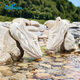 
361 children's hole shoes 25 summer men and women's middle-aged children's breathable soft and elastic water and land, one foot to stomp beach sandals white 35