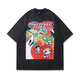 Jingpufei European и American Retro Skull Print Print Рубашка с коротки